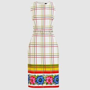 J. Crew Belted Stretch Cotton Dress